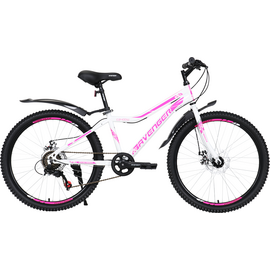 Велосипед 24 AVENGER C240DW, белый / фиолетовый, 13