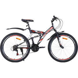 Велосипед 26 AVENGER F260, черный / оранжевый неон, 18